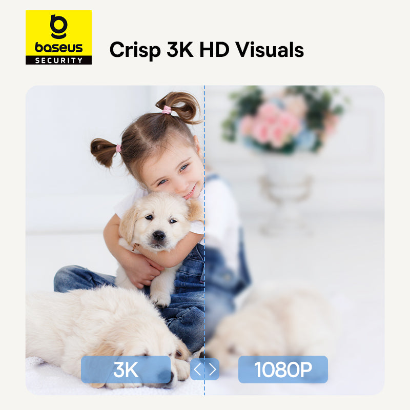 Baseus Security P1 Pro Indoor Camera 3K - Moon White