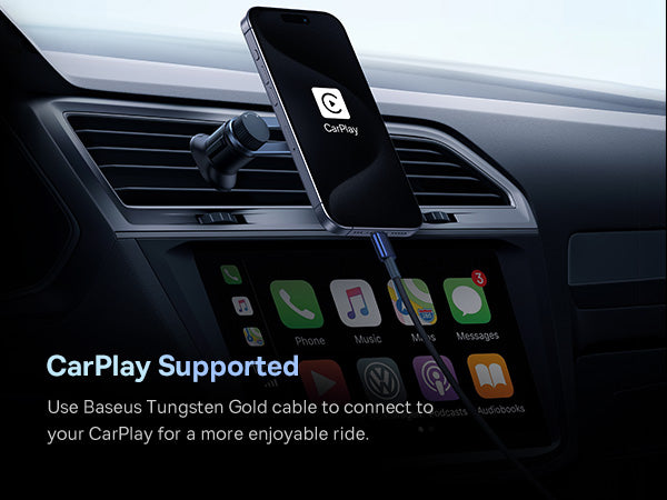 Baseus Tungsten Gold Fast Charging Cable USB-C to USB-C 100W 2m - Blue