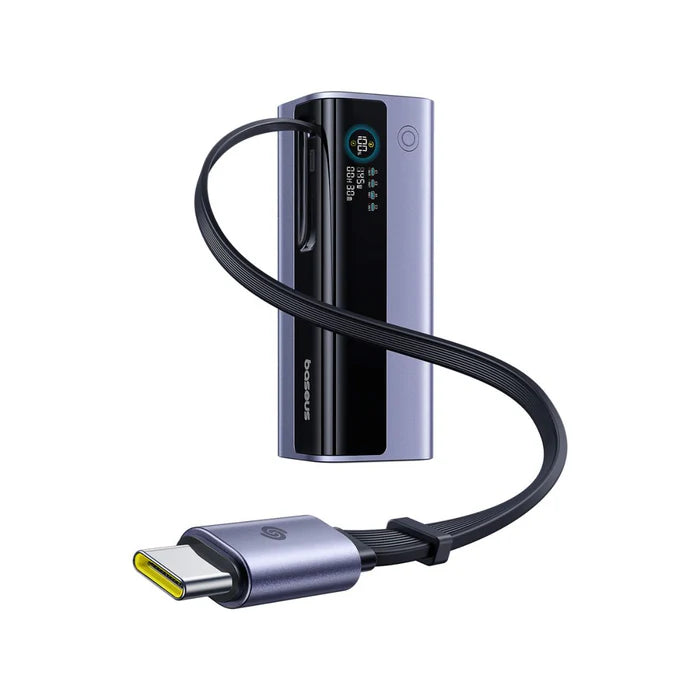 Baseus EnerGeek GR11 Power Bank with Retractable Cable 20000mAh 145W - Space Grey