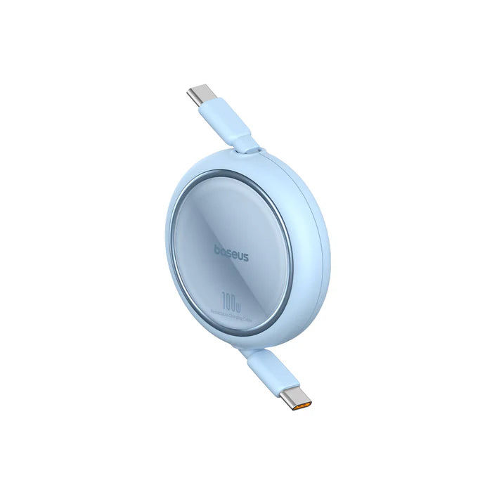 Baseus Free2Pull Mini Retractable Cable USB-C to USB-C 100W 1.5m - Galaxy Blue
