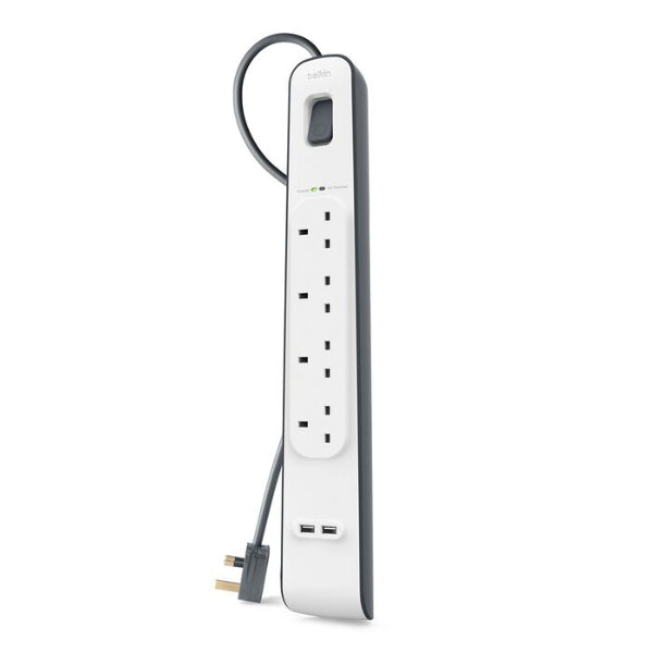 Belkin Surge 4 Outlet -2Usb 2.4A (Bsv401Af2M)