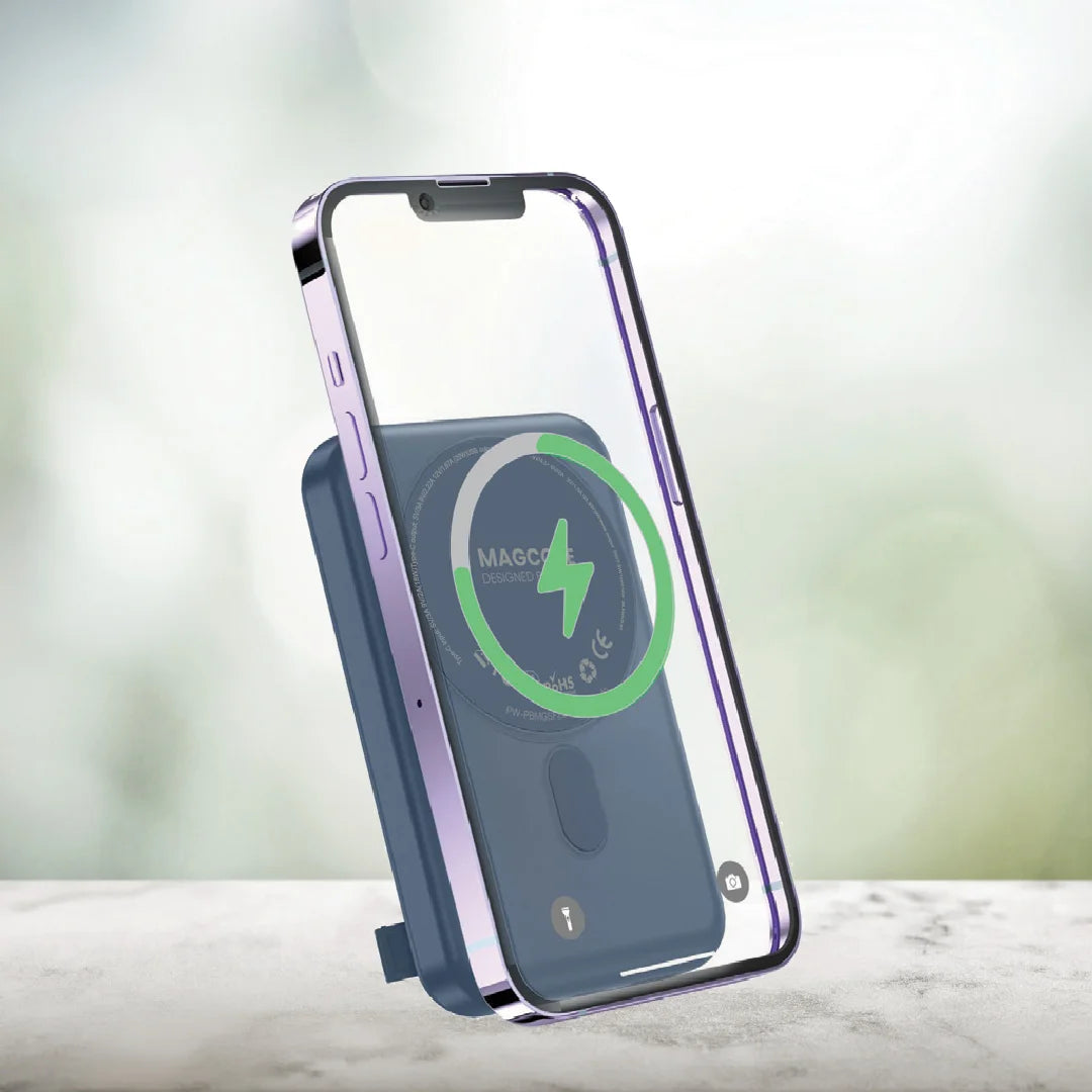 Pawa Magcore Magsafe PD22.5W Powerbank with Built in stand - Blue