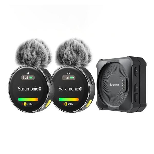 ميكروفون ذكي لاسلكي 2.4 جيجا هرتز مع شاشة تعمل باللمس