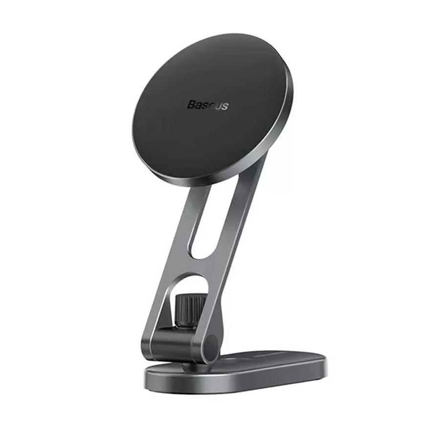 Baseus T-Space Series Folding Metal Car Mount Magnetic Phone Holder - Frost Silver