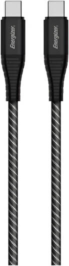 Energizer USB-C - USB-C Metal Cable/100W/ 2M Black