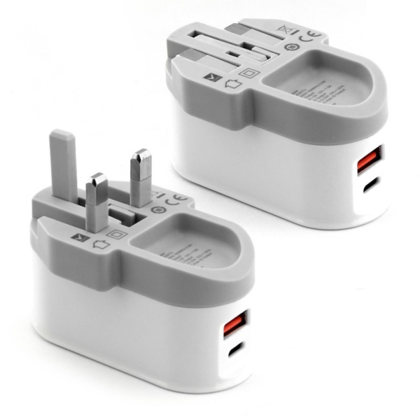 Budi 20W Timer Home Charger (USB-C + USB-A)