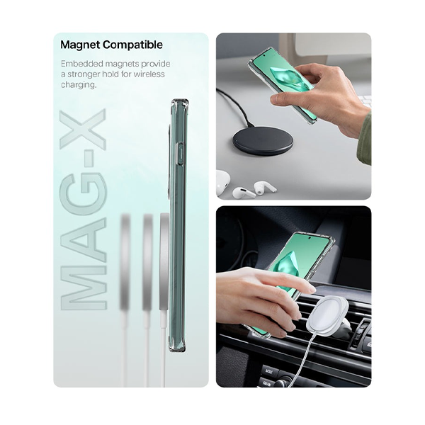 حافظة صلبة شفافة من الدرجة العسكرية لجهاز OnePlus 12 