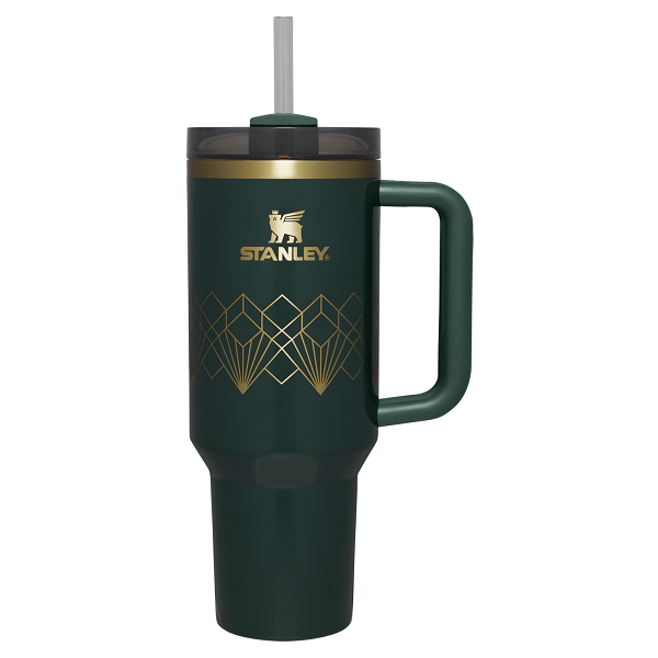 Stanley Quencher H2.O Flowstate Tumbler 40 Oz Forest Gloss Deco(Limited Edition)