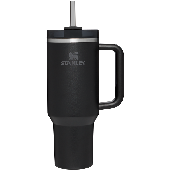 Stanley Quencher Tumbler 40 Oz Black-Frost Lid-(Global Variant)