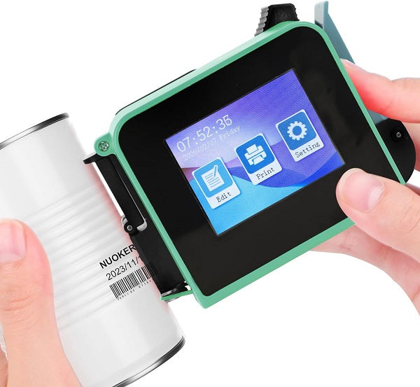 T1 Portable Handheld Inkjet Printer with Touch Screen Green