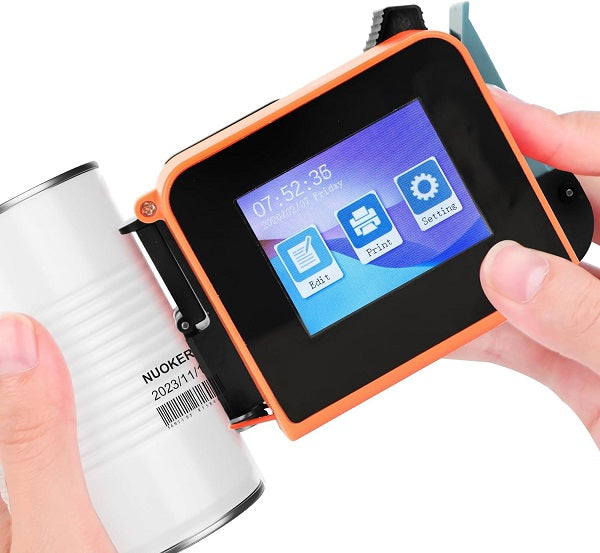 T1 Portable Handheld Inkjet Printer with Touch Screen Orange