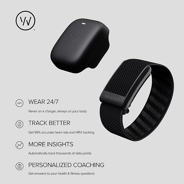 Whoop 4.0 wearable health fitness & activity tracker with 12 months subscrption