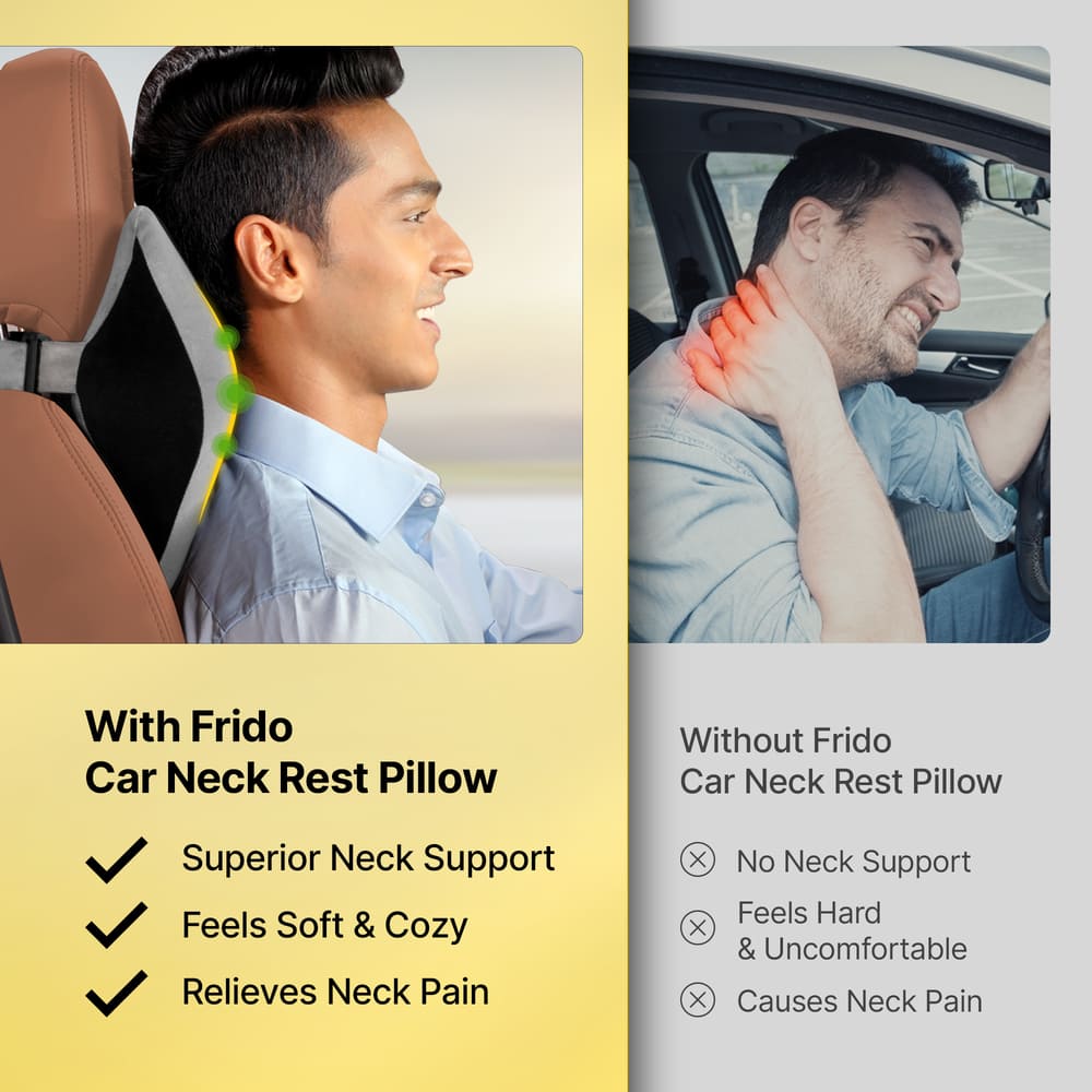 Frido Car Neck Pillow (Grey)