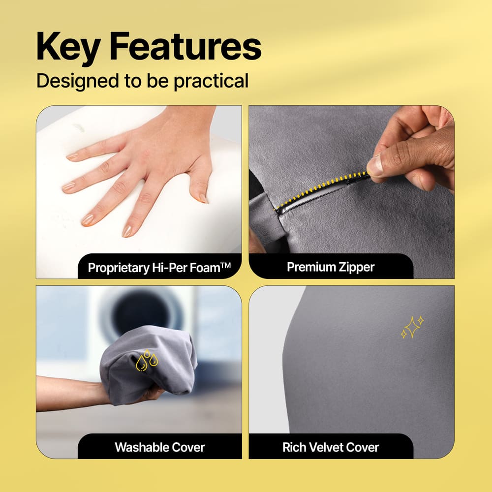 Frido Car Neck Pillow (Grey)