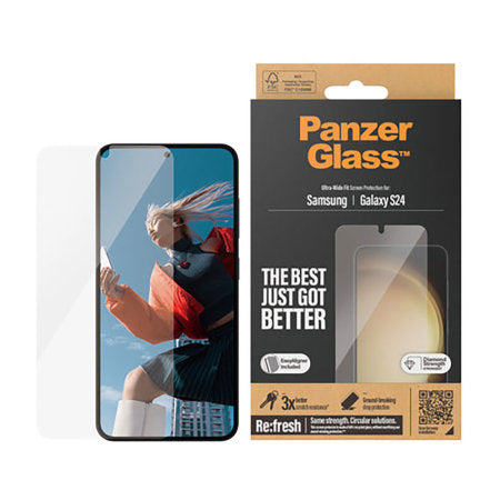 PanzerGlass Tempered Glass with Easy Aligner for Galaxy S24 - BDHW