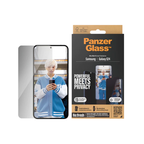 PanzerGlass Ultra Wide Fit Privacy Screen Protector For Galaxy S24