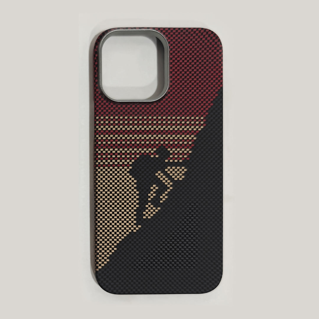 Casesh Tectile Woven Case For Iphone 16 Promax - Cherry Black