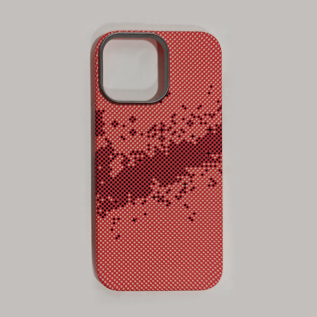 Casesh Tectile Woven Case For Iphone 16 Promax - Cherry Pink