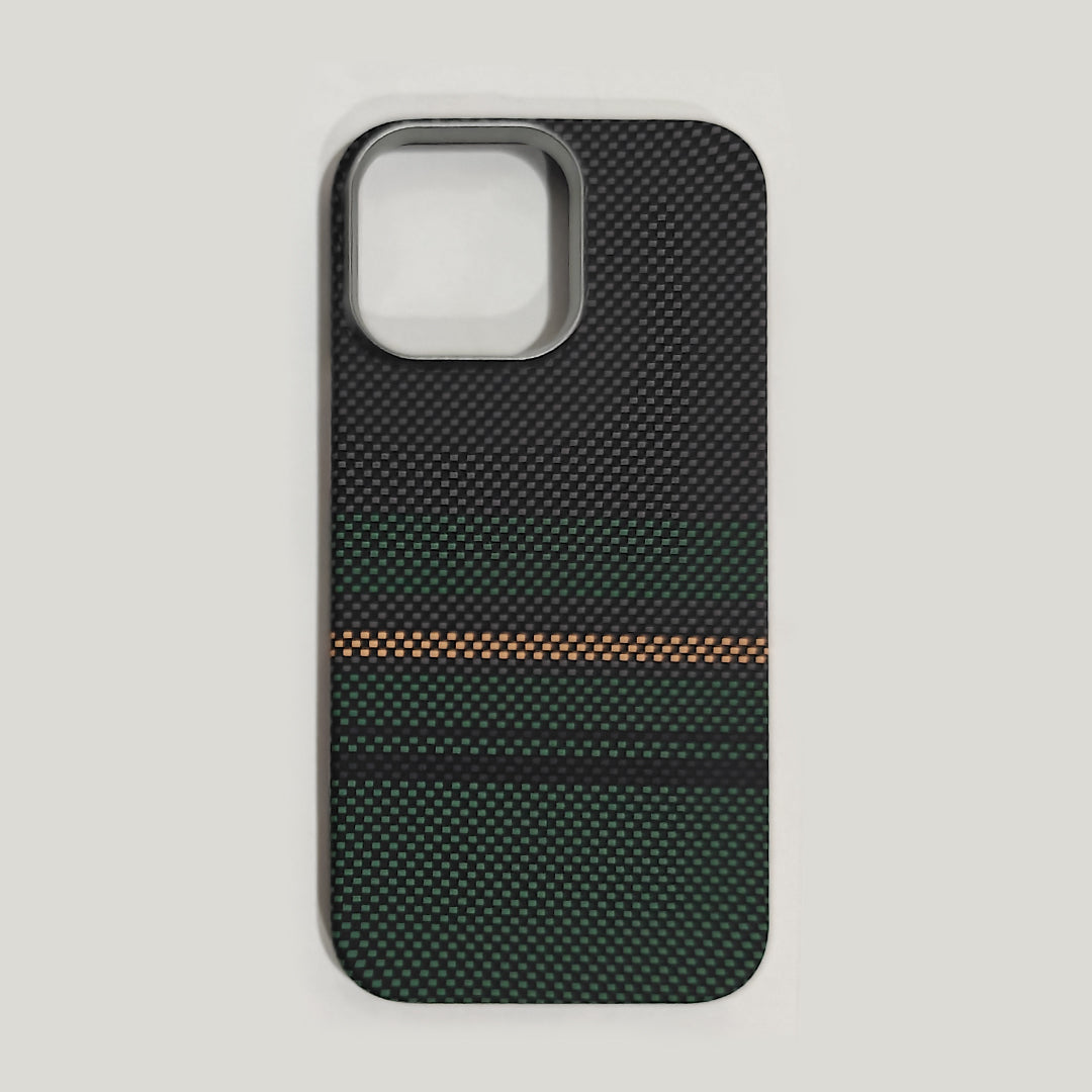 Casesh Tectile Woven Case For Iphone 16 Promax - Green Black
