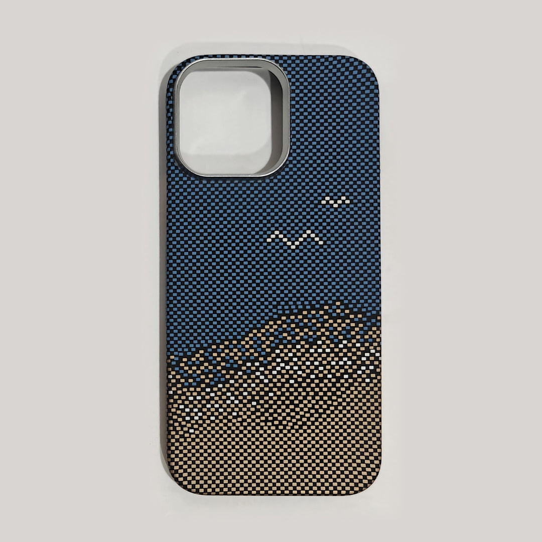 Casesh Tectile Woven Case For Iphone 16 Promax - Navy Brown