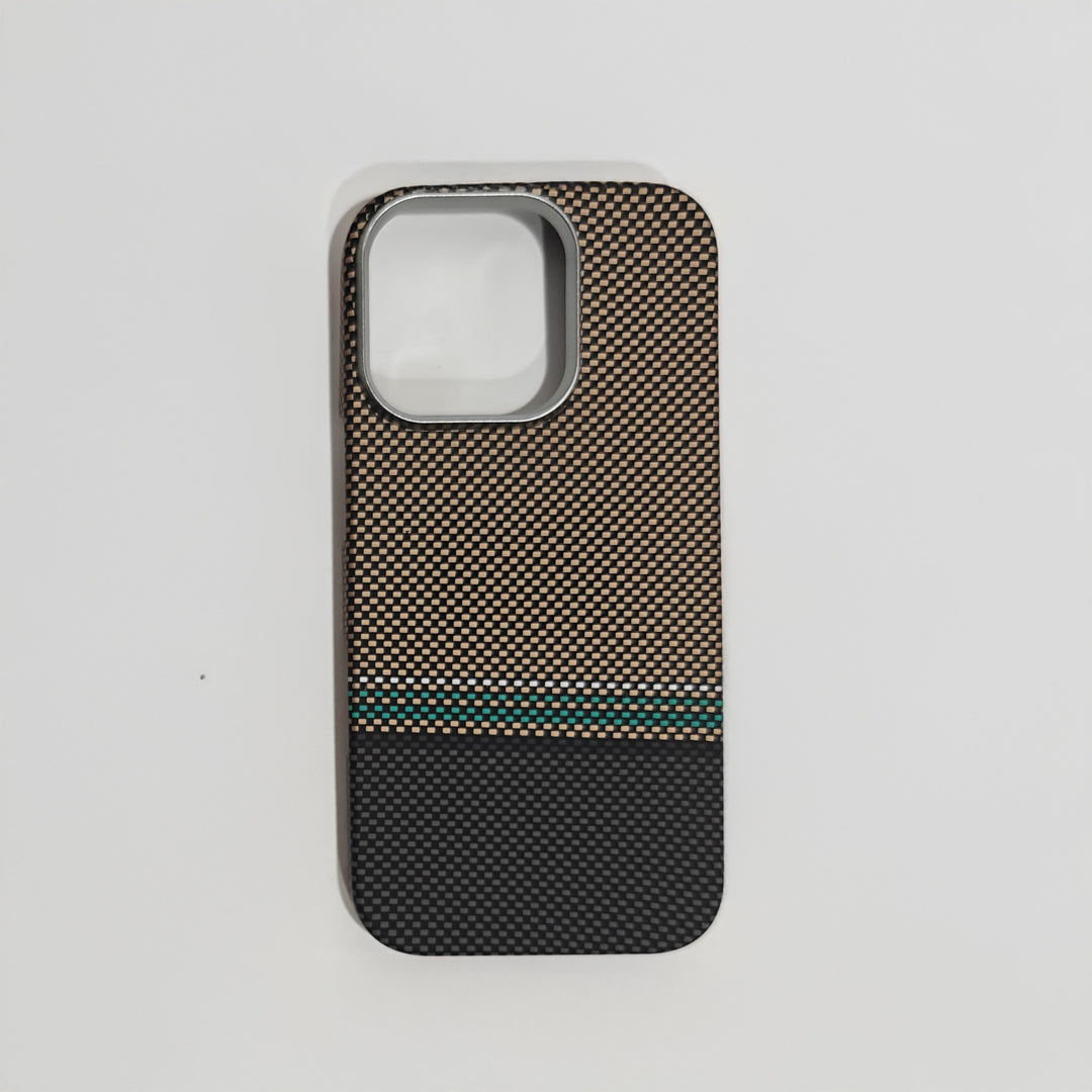 Casesh Tectile Woven Case For Iphone 16 Pro - Beige Black
