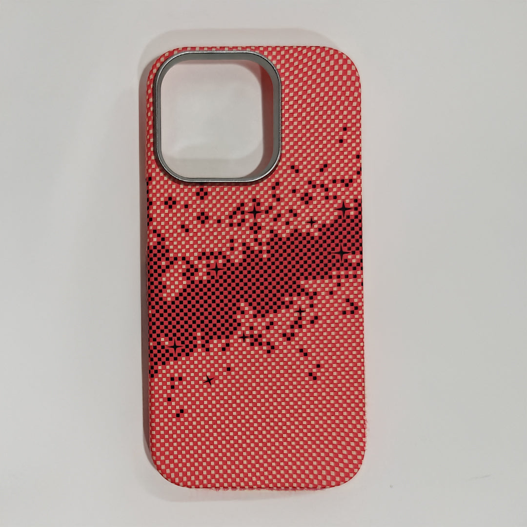 Casesh Tectile Woven Case For Iphone 16 Pro - Cherry Pink