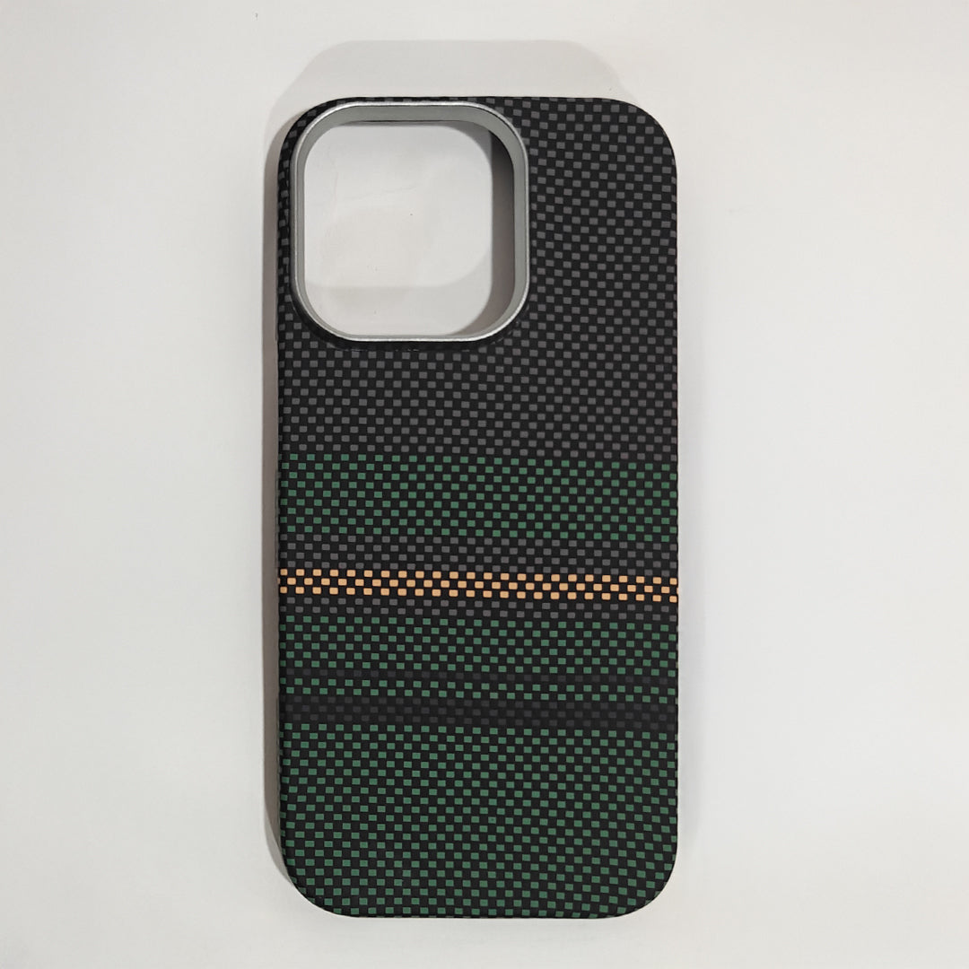 Casesh Tectile Woven Case For Iphone 16 Pro - Green Black