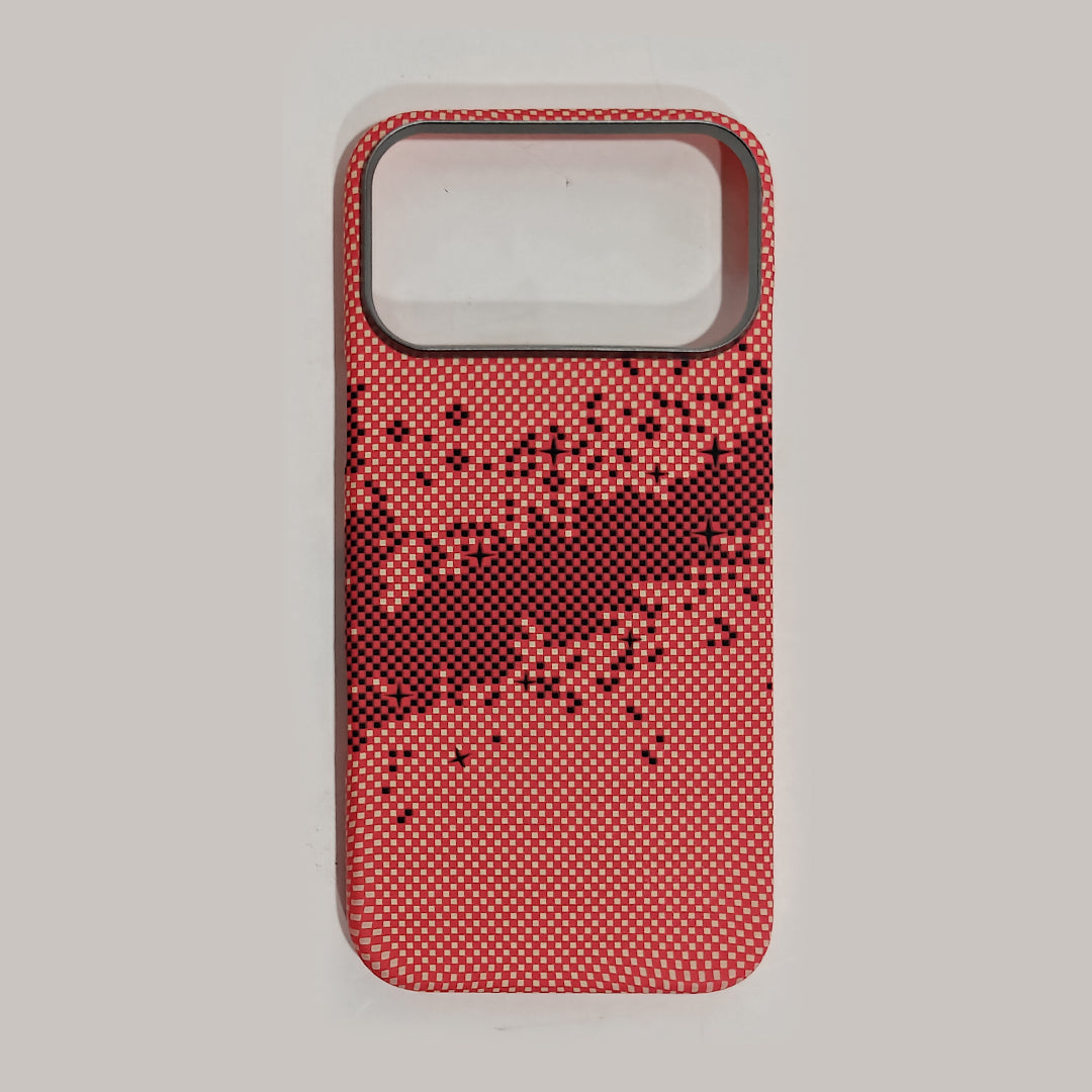 Casesh Tectile Woven Case For Iphone 17 Promax - Cherry Pink