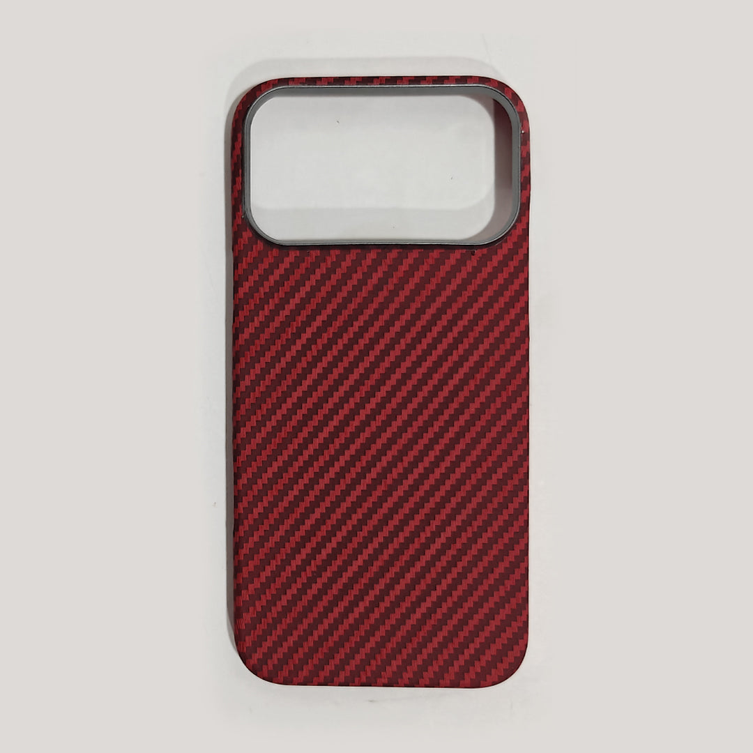 Casesh Tectile Woven Case For Iphone 17 Promax - Cherry Red