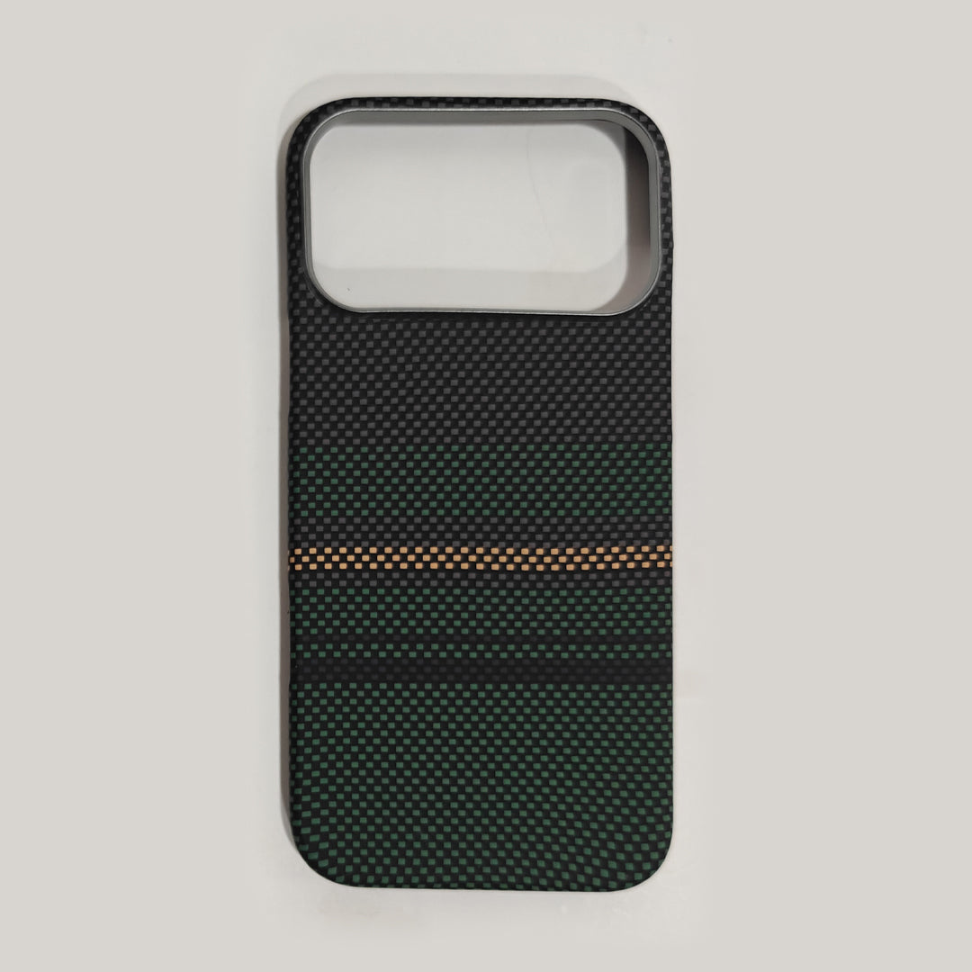 Casesh Tectile Woven Case For Iphone 17 Promax - Green Black