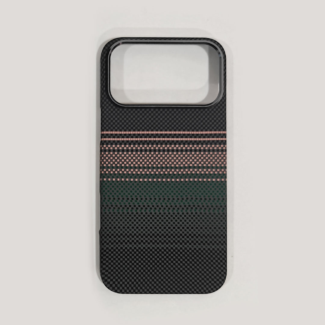 Pitaka Ultra Slim Aramid Fiber Case For Iphone 17 Promax - (Green Brown)