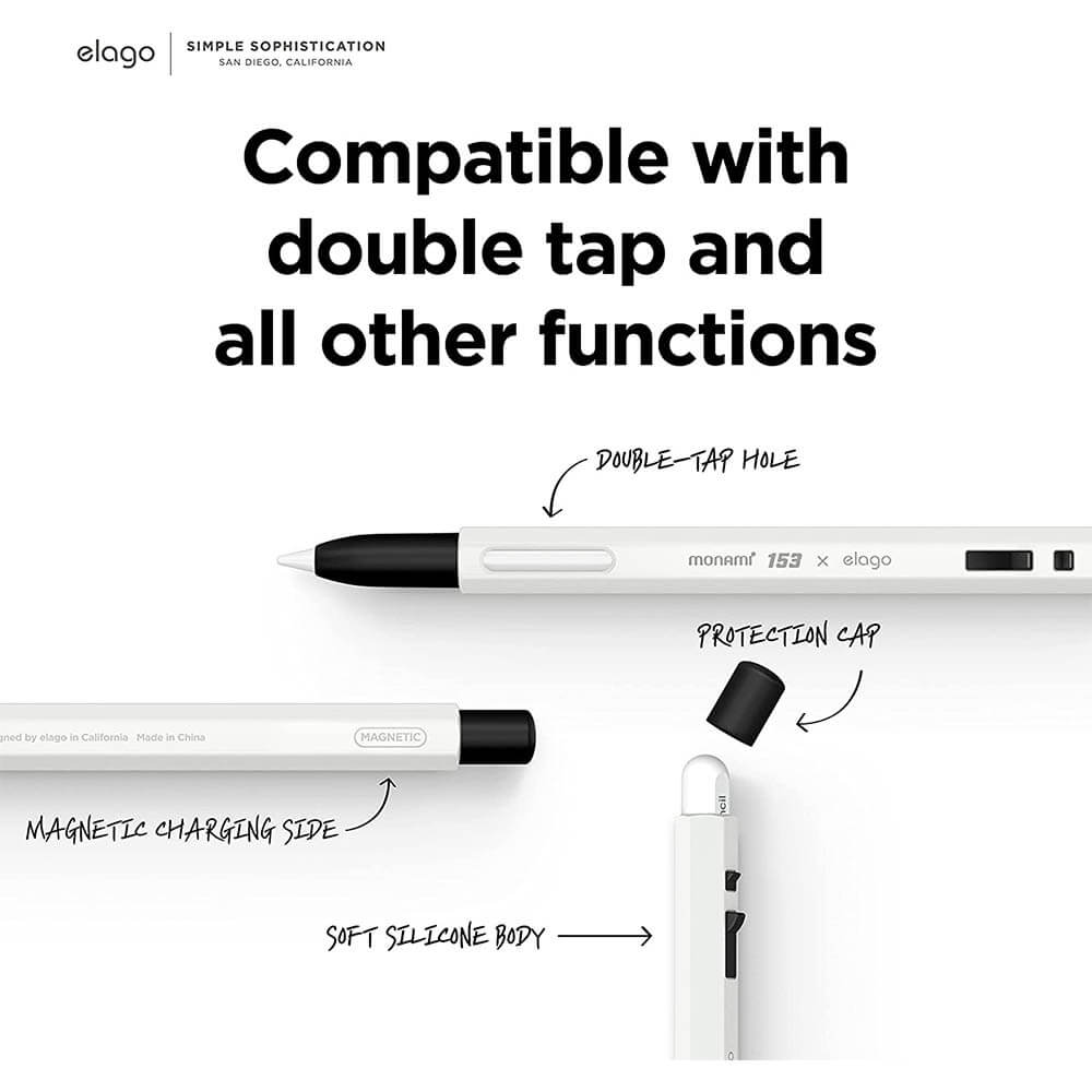 Elago Apple Pencil 2Nd Gen / Apple Pencil Pro Monami Case - White