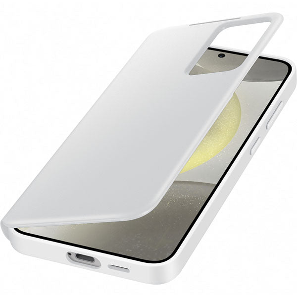 Samsung Galaxy S24 Plus Smart View Wallet Case White- 7CNK