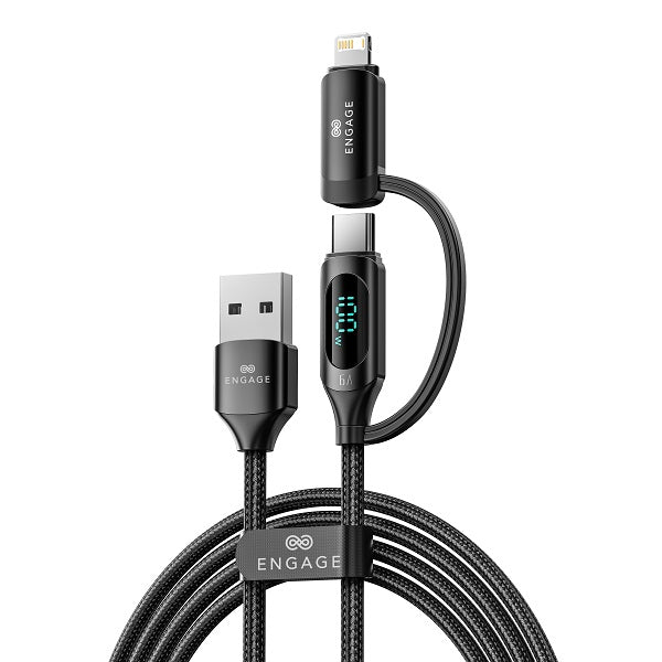ENGAGE DISPLAY FAST CHARGING CABLE USB-A TO USB-C WITH LIGHTNING ADAPTER (89545265222780)