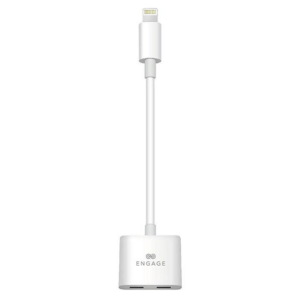 Engage Lightning To Dual Lightning Charging Audio Adapter Cable - Future Store