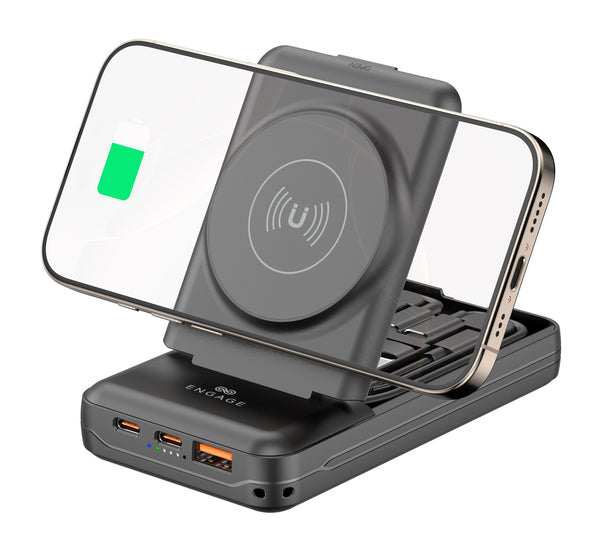 إشراك بنك الطاقة اللاسلكي المغناطيسي 10000mah متعدد الوظائف 20W