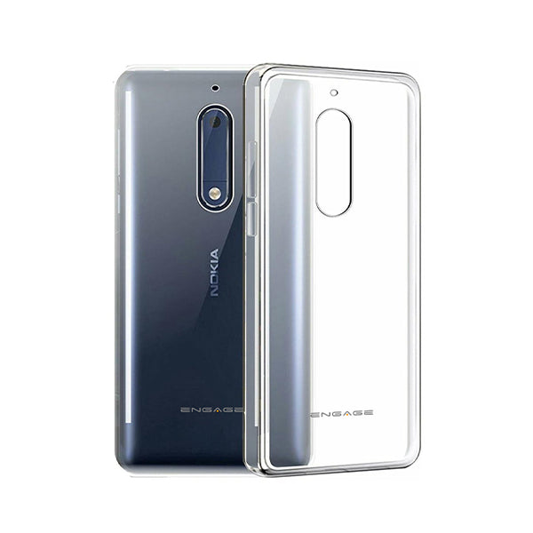 Engage Nokia 5 Tpu Transparent + Full Covered Tempered Glass Screen Protector