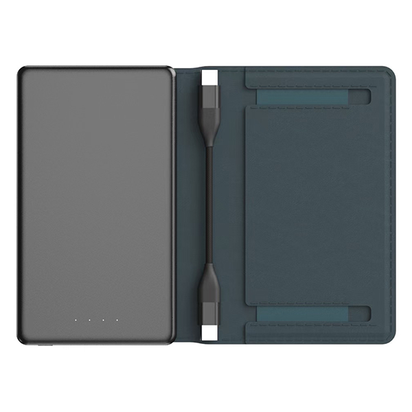 iEngage 5000 mAh  Magnetic Powerbank Wallet (Blue)