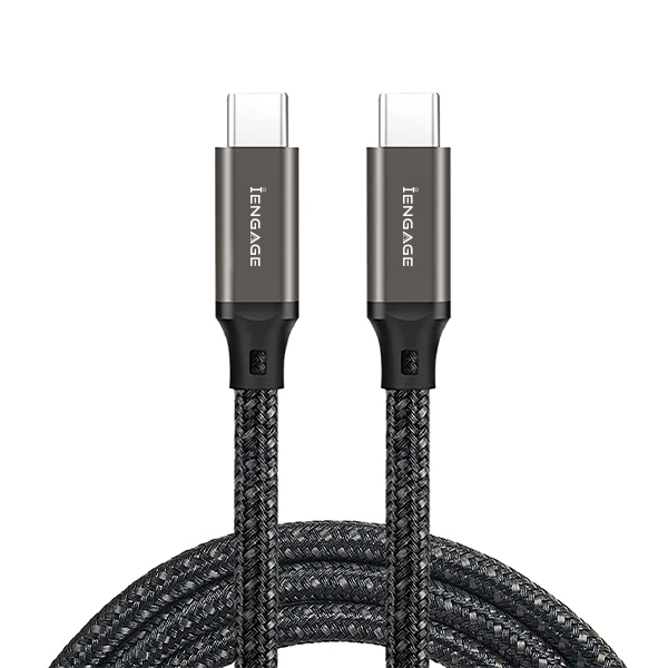 iEngage Pd Threaded 240W Usb-C To Usb-C Cable(40Gbps/8K) E-Mark (1Meter)