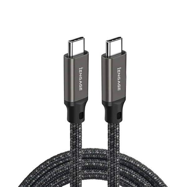 iEngage Pd Threaded 240W Usb-C To Usb-C Cable(40Gbps/8K) E-Mark (2Meter)