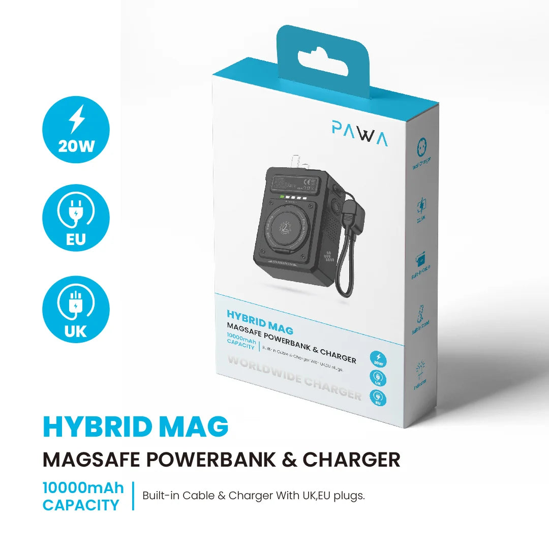 Pawa Hybrid Mag Magsafe Powerbank & Charger.