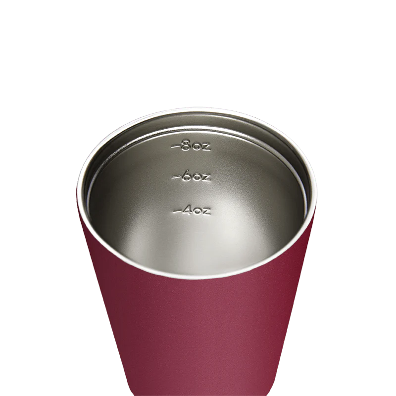 Fressko Bino 227ml / 8oz Cup - Stainless Steel - Rouge