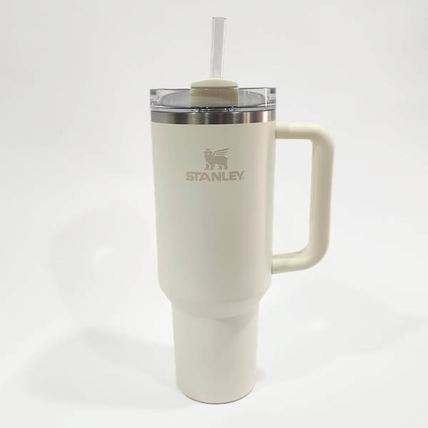 Stanley Quencher Tumbler 40 Oz Cream 2.0 - Transparent Lid (Asian Variant)