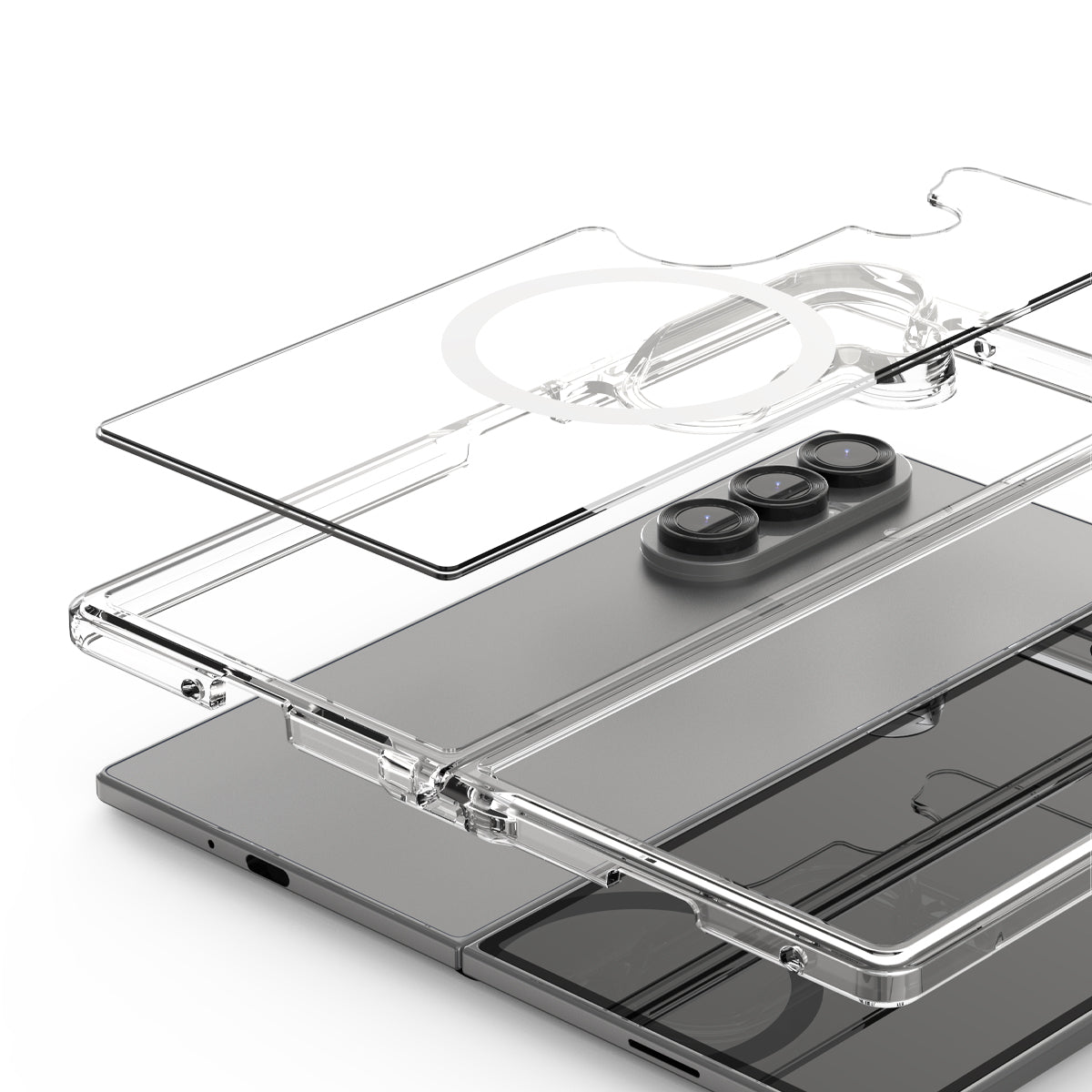 Araree Duple Magsafe Case For Samsung Galaxy Z Fold 7 - Clear