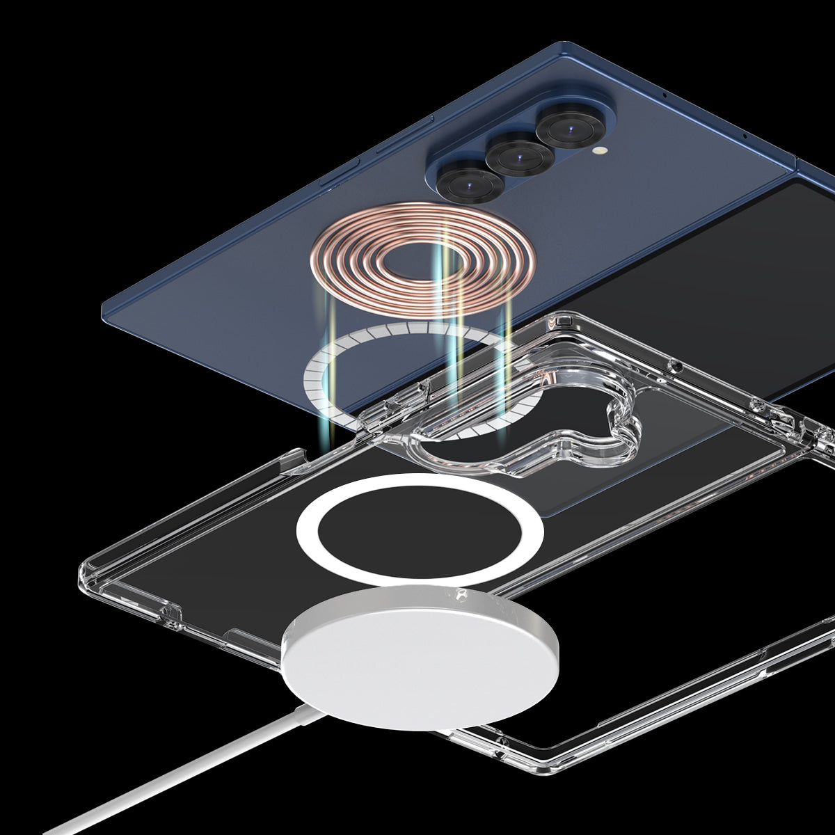 Araree Duple Magsafe Case For Samsung Galaxy Z Fold 7 - Clear