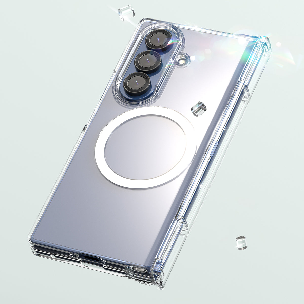 Araree Nukin 360 Magsafe Case With Hinge Protection For Samsung Galaxy Z Fold 7 - Clear