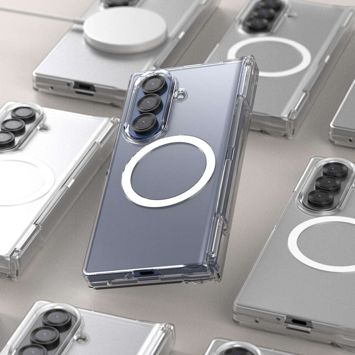 Araree Nukin 360 Magsafe Case With Hinge Protection For Samsung Galaxy Z Fold 7 - Clear