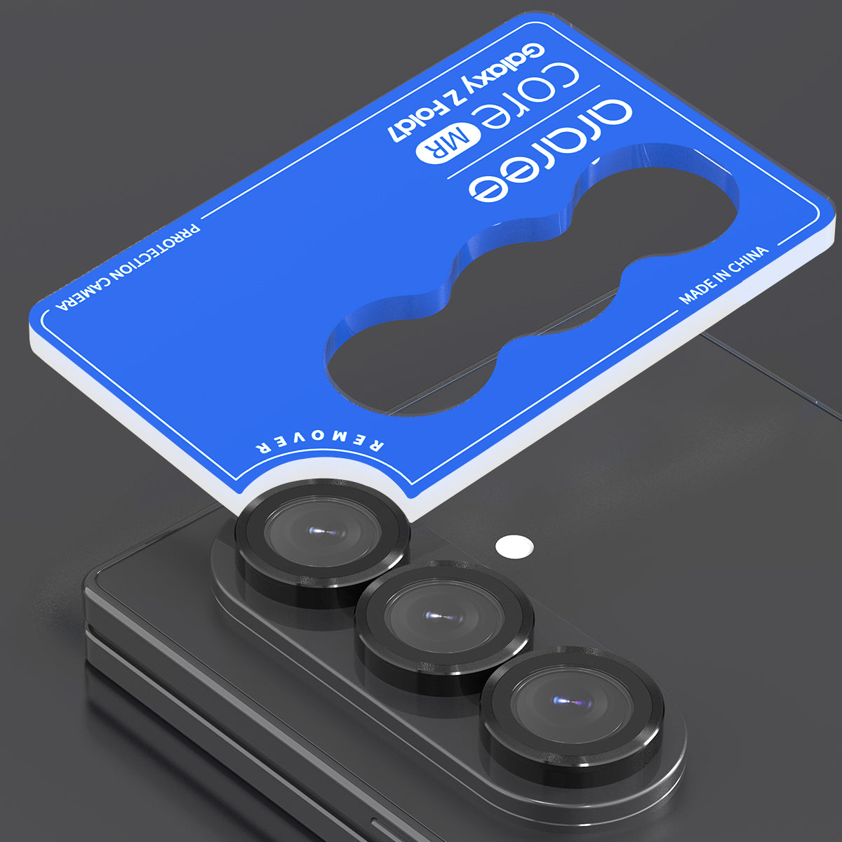 Araraee Camera Lense Ring Protection For Samsung Z Fold 7 - Clear