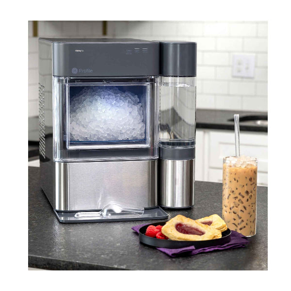 GE Ice Maker with Side Tank Stainless Steel