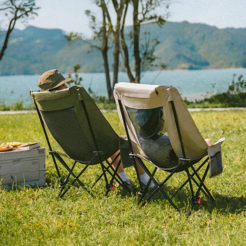 Naturehike Sea Star 002 Push-up High-Back Gauze Moon Chair - Green